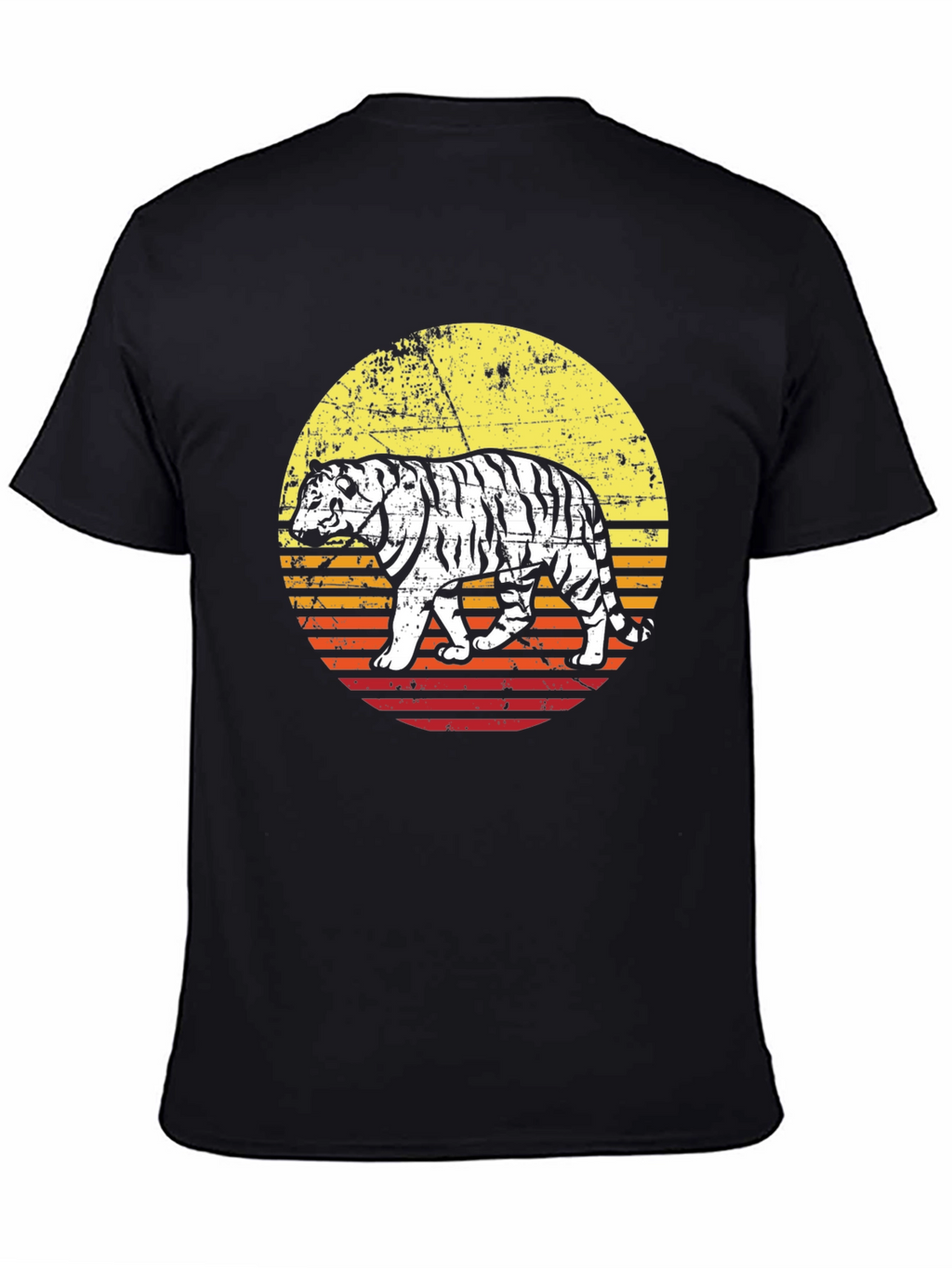 Retro Tiger Graphic Tee - Cool Animal Print Shirt