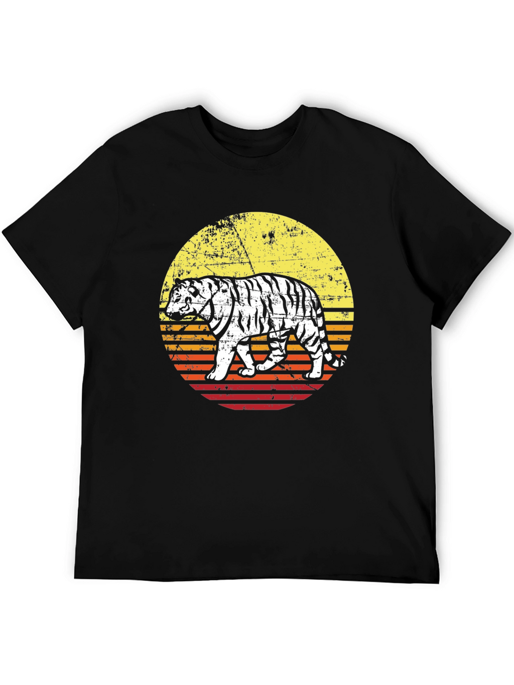 Retro Tiger Graphic Tee - Cool Animal Print Shirt