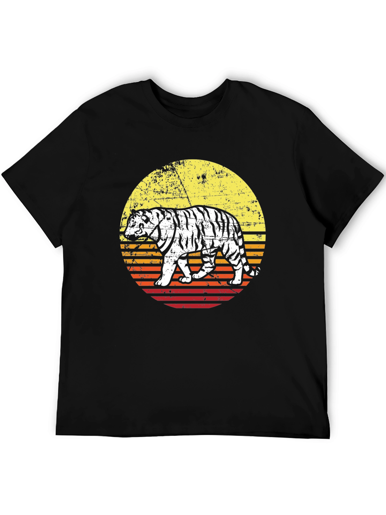 Retro Tiger Graphic Tee - Cool Animal Print Shirt