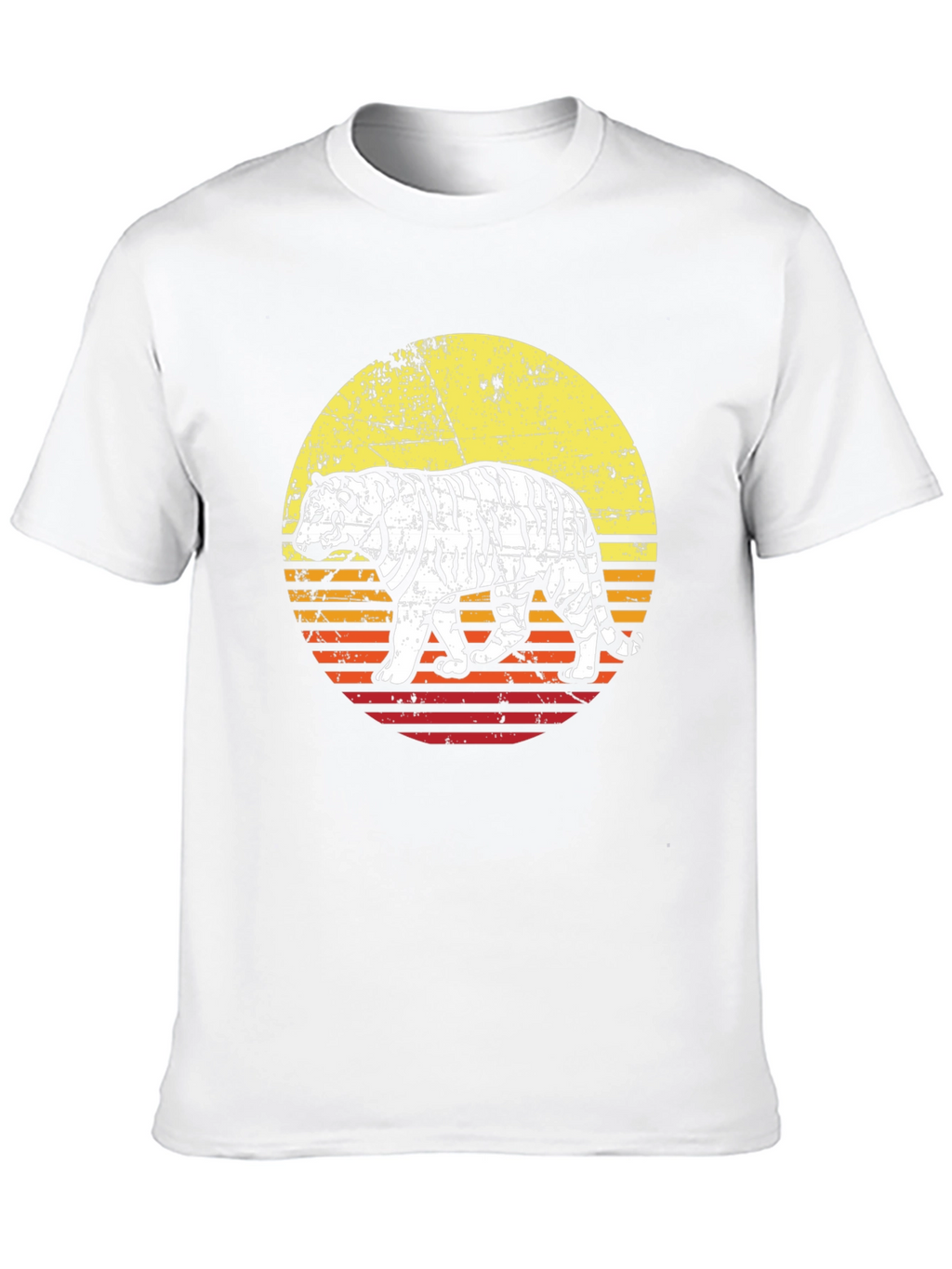 Retro Tiger Graphic Tee - Cool Animal Print Shirt