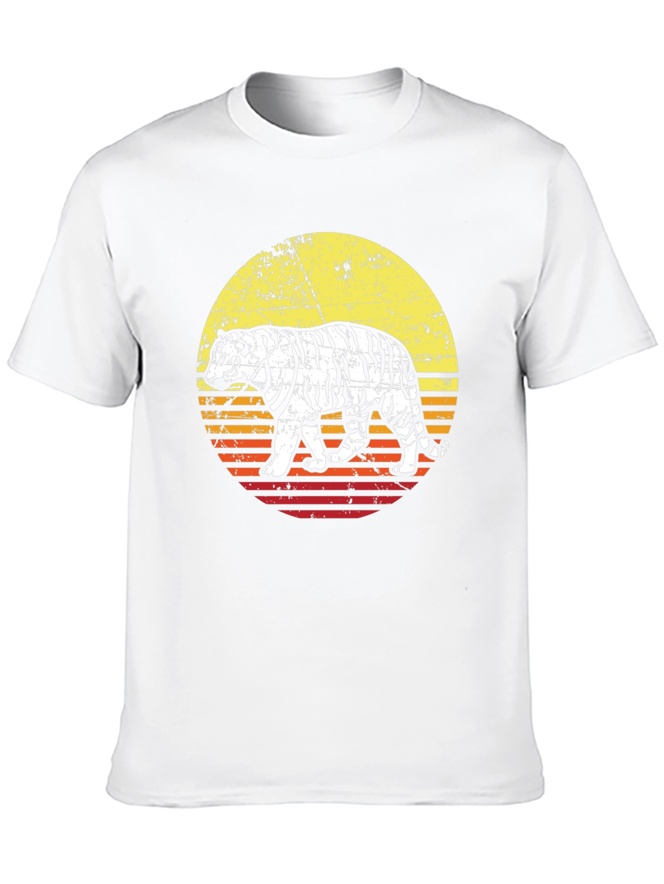 Retro Tiger Graphic Tee - Cool Animal Print Shirt