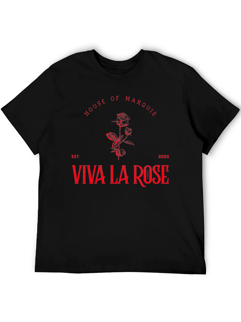 House of Marquis Viva La Rose Black Graphic Tee