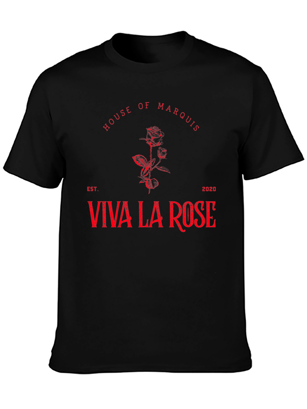 House of Marquis Viva La Rose Black Graphic Tee