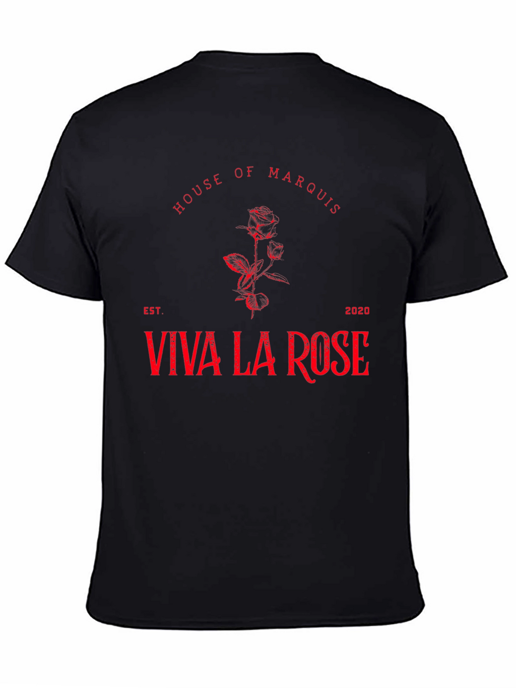 House of Marquis Viva La Rose Black Graphic Tee