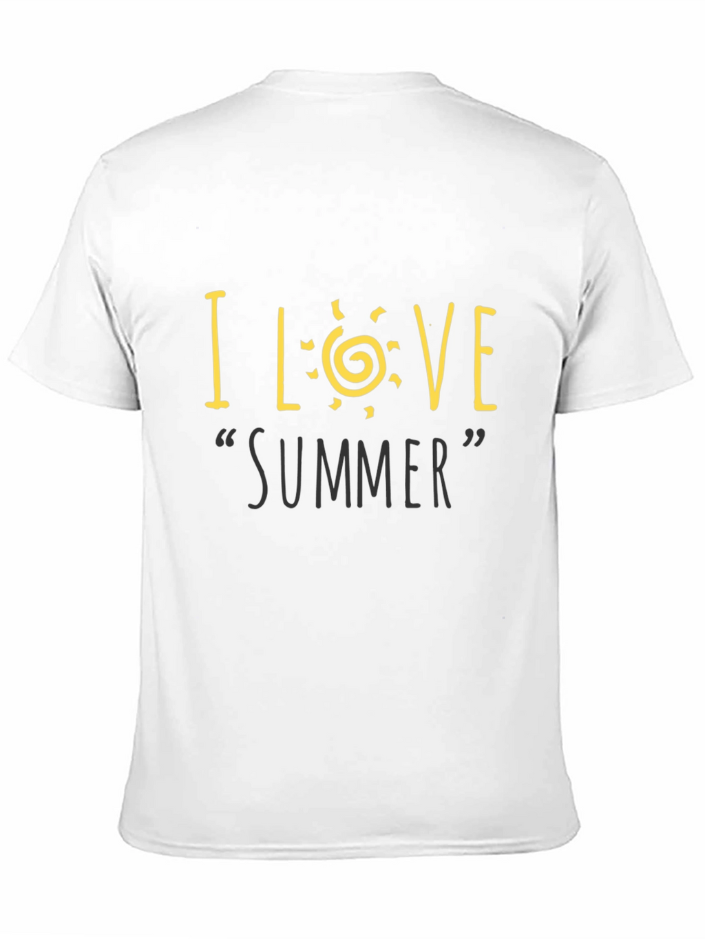 I Love Summer Graphic Tee - Black Unisex T-Shirt