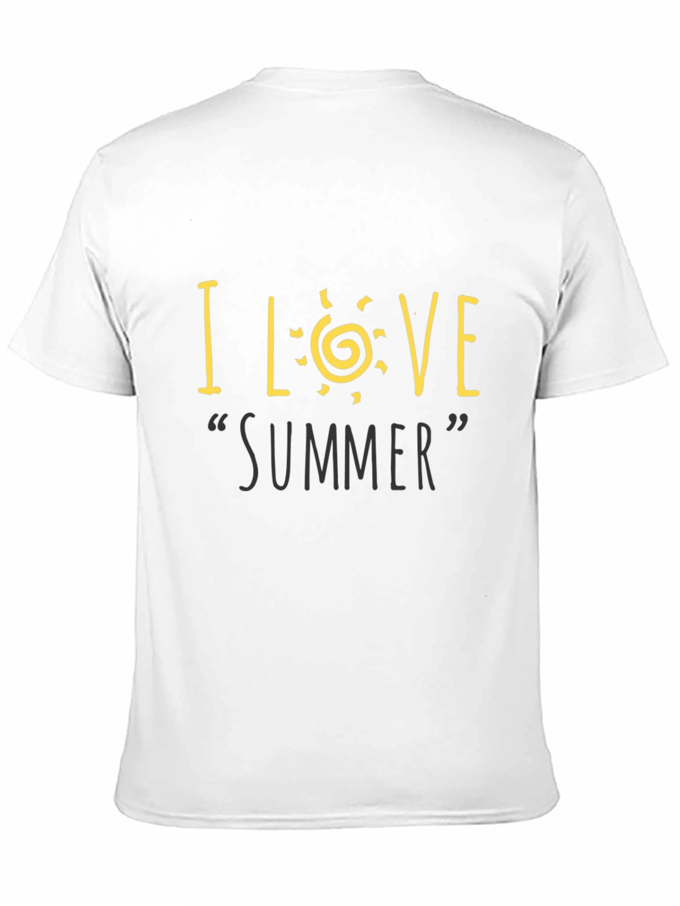 I Love Summer Graphic Tee - Black Unisex T-Shirt