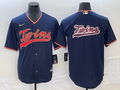 Men's Minnesota Twins Navy Replica Player Logo Jerseys
