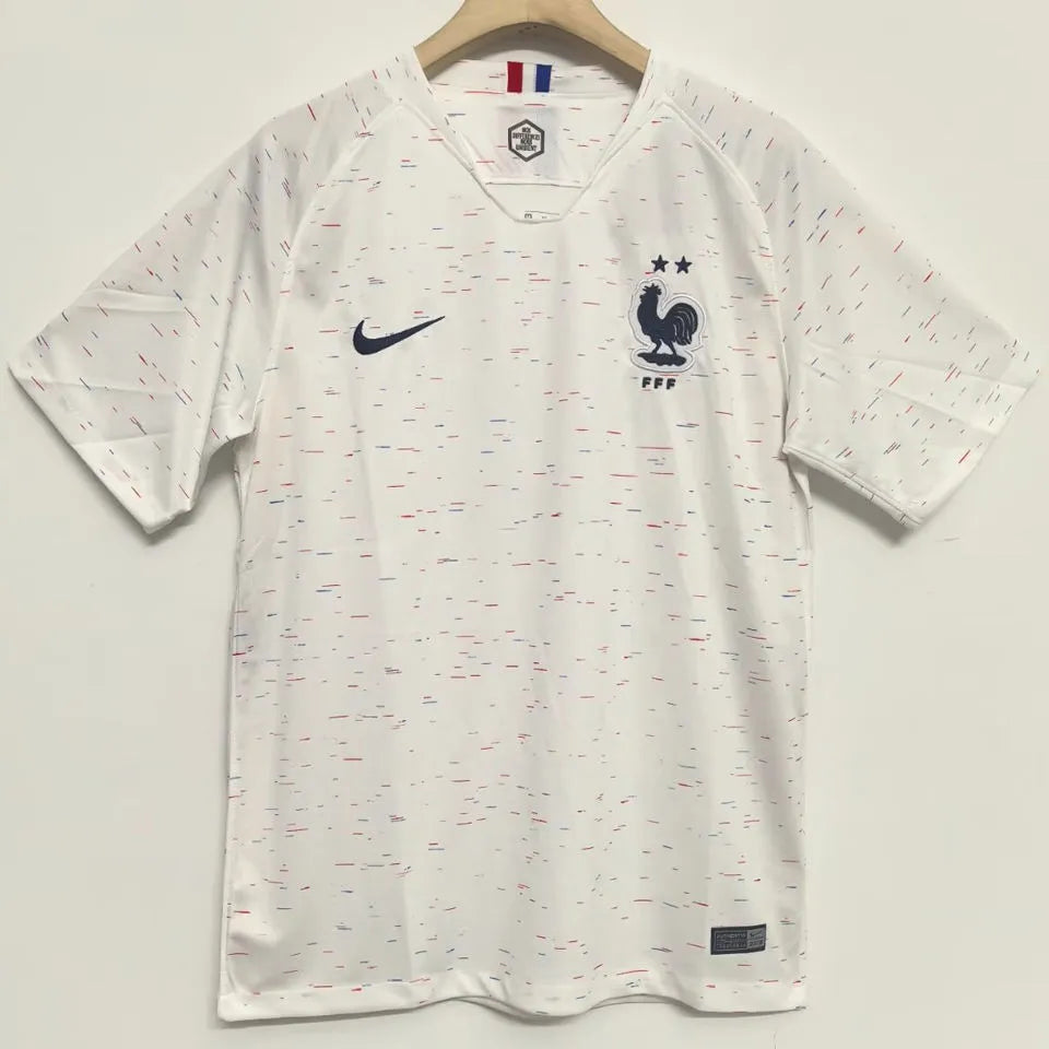 2018 France Away Retro Soccer Jersey Front