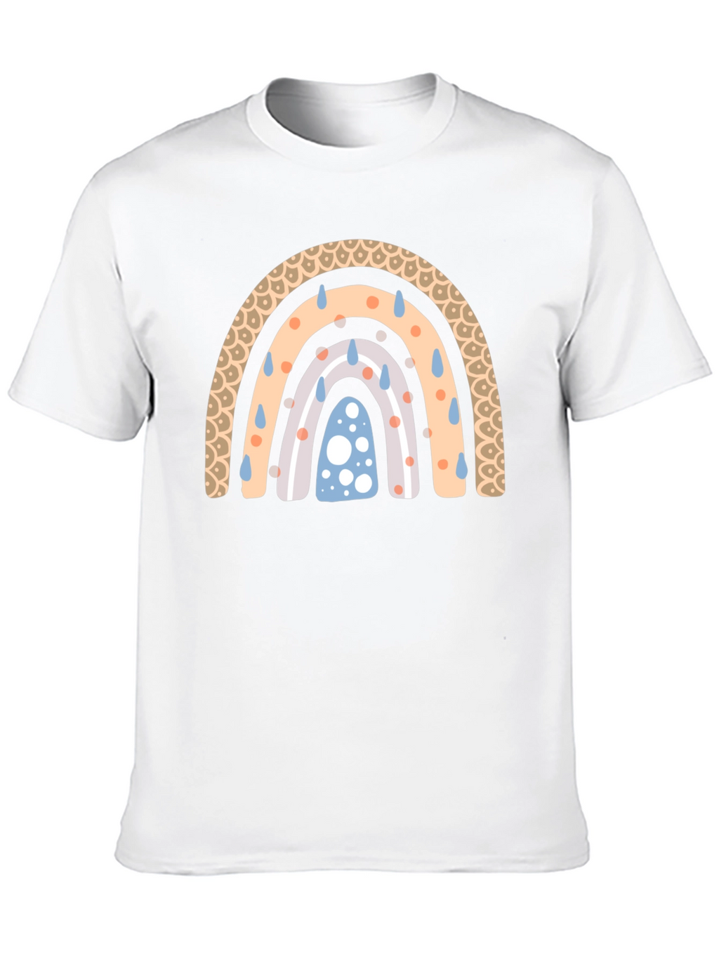 Rainbow Rain Black T-Shirt