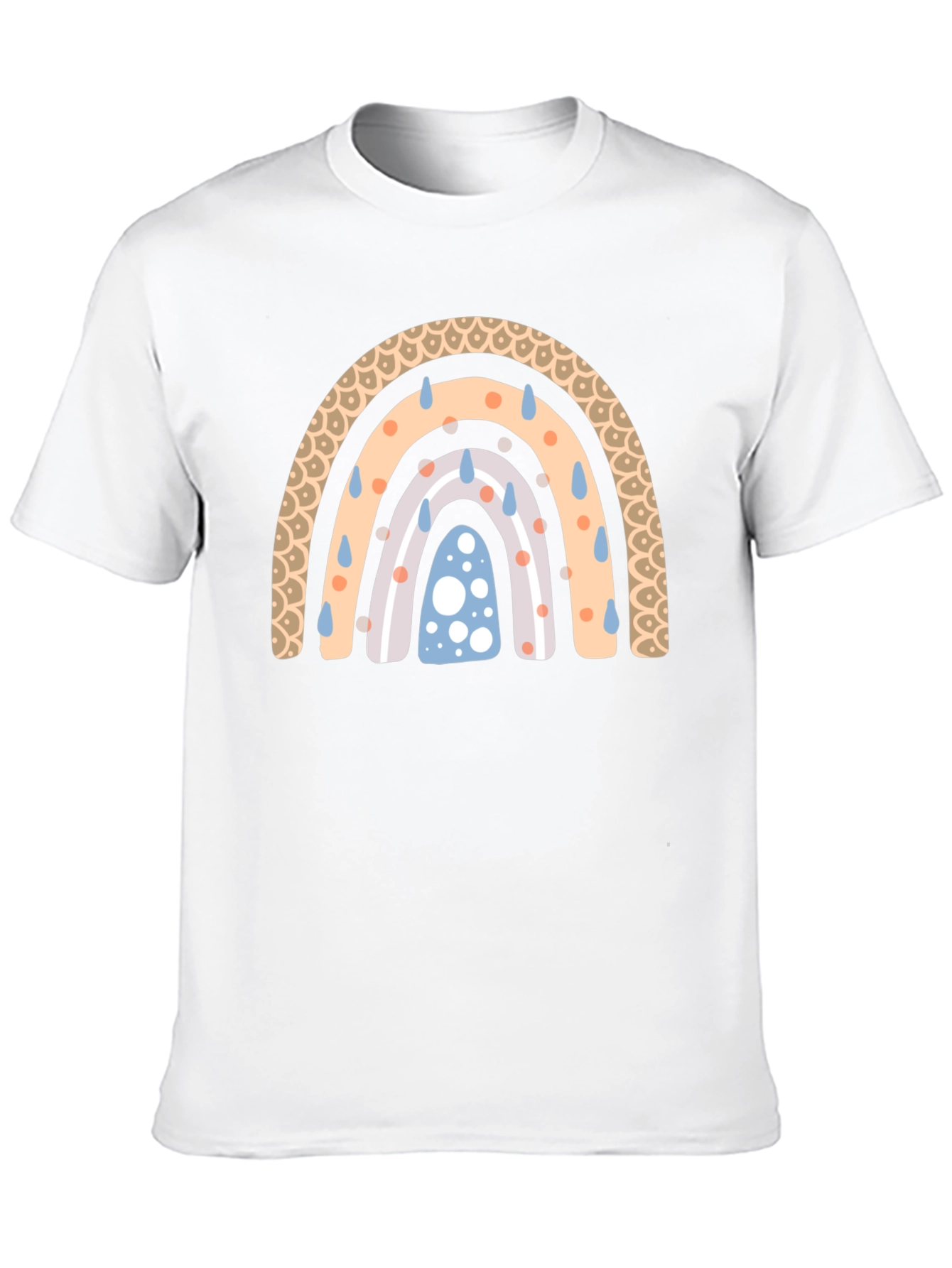 Rainbow Rain Black T-Shirt