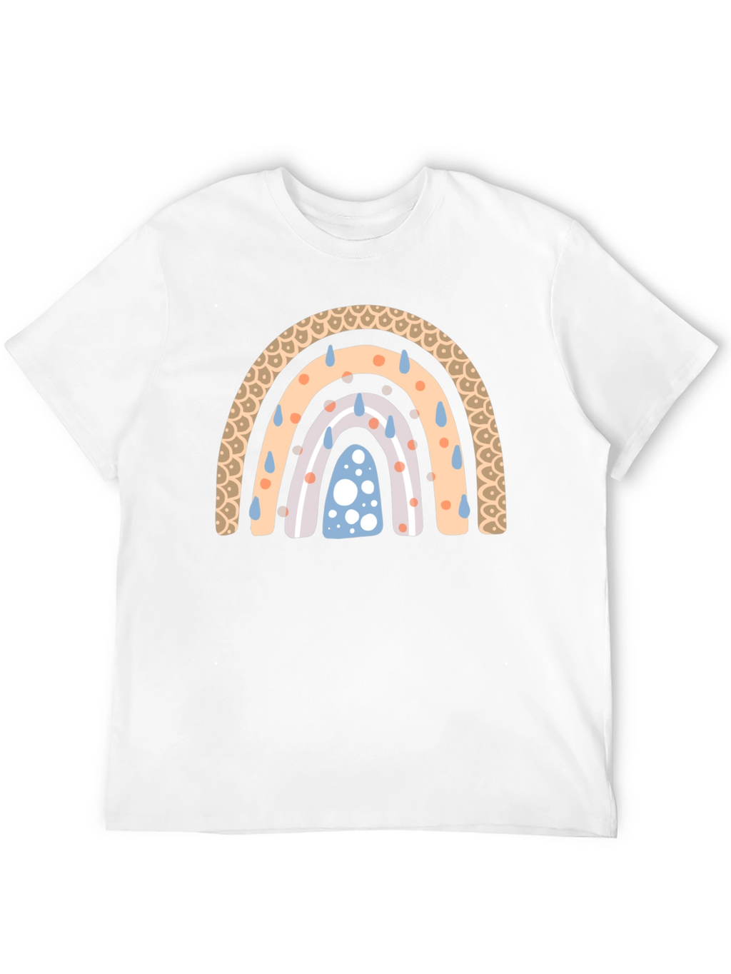 Rainbow Rain Black T-Shirt