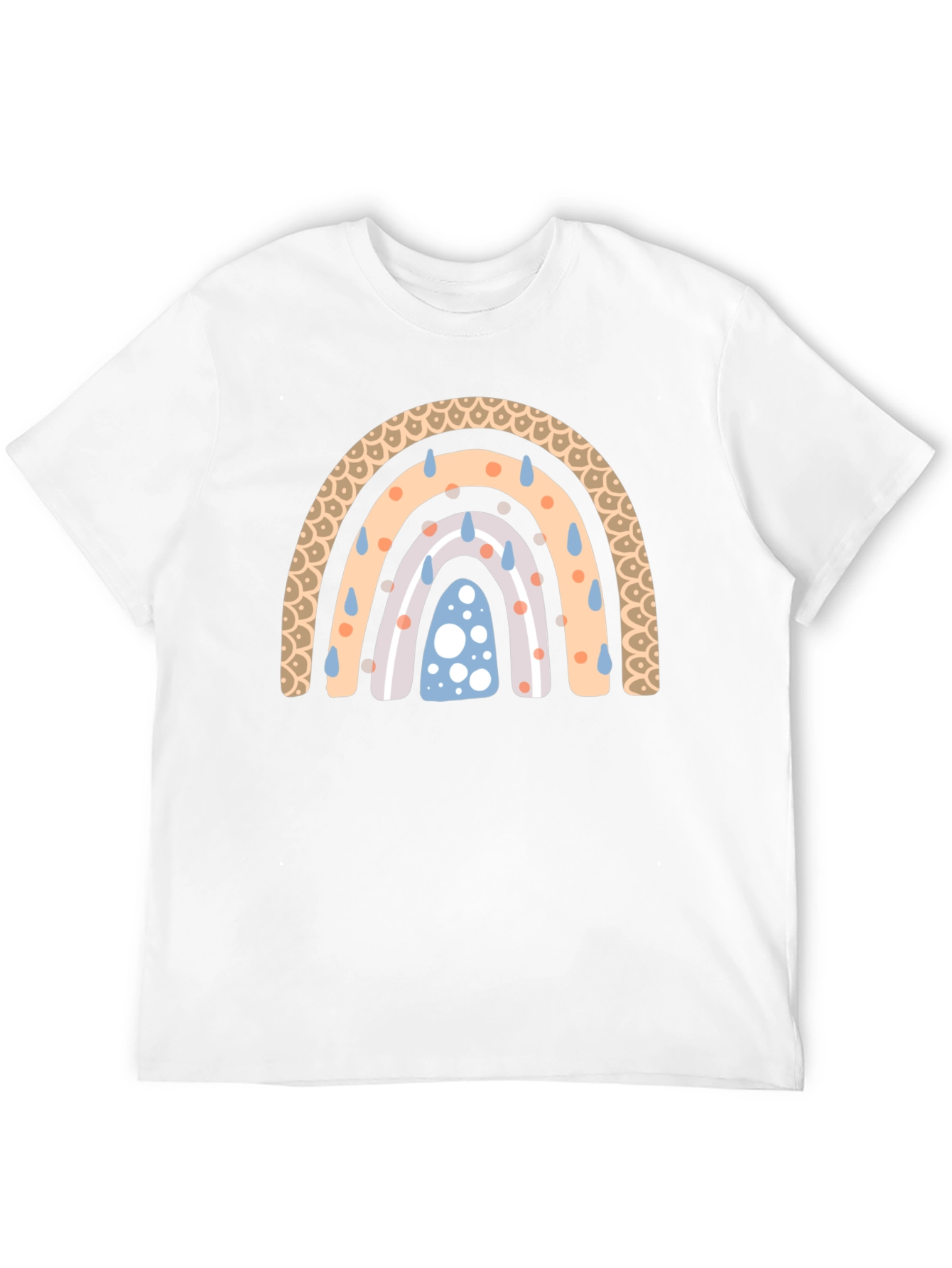 Rainbow Rain Black T-Shirt