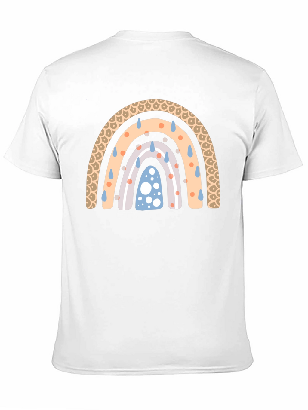 Rainbow Rain Black T-Shirt