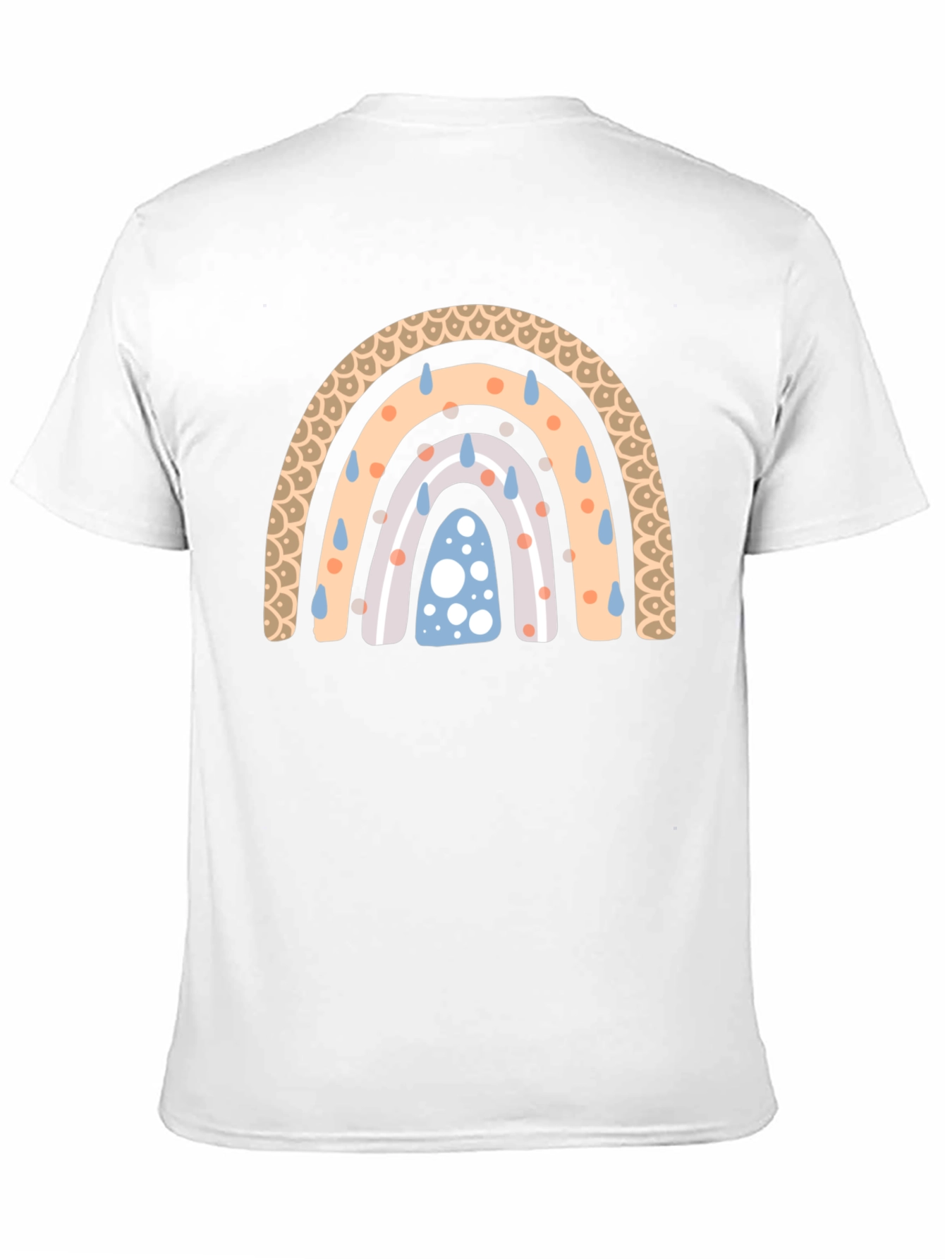 Rainbow Rain Black T-Shirt