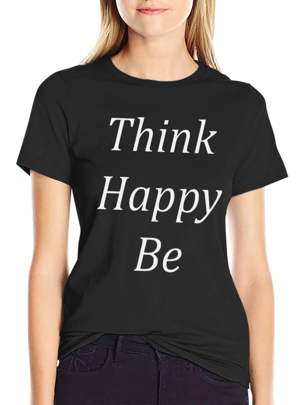 Think Happy Be Black Graphic Tee
