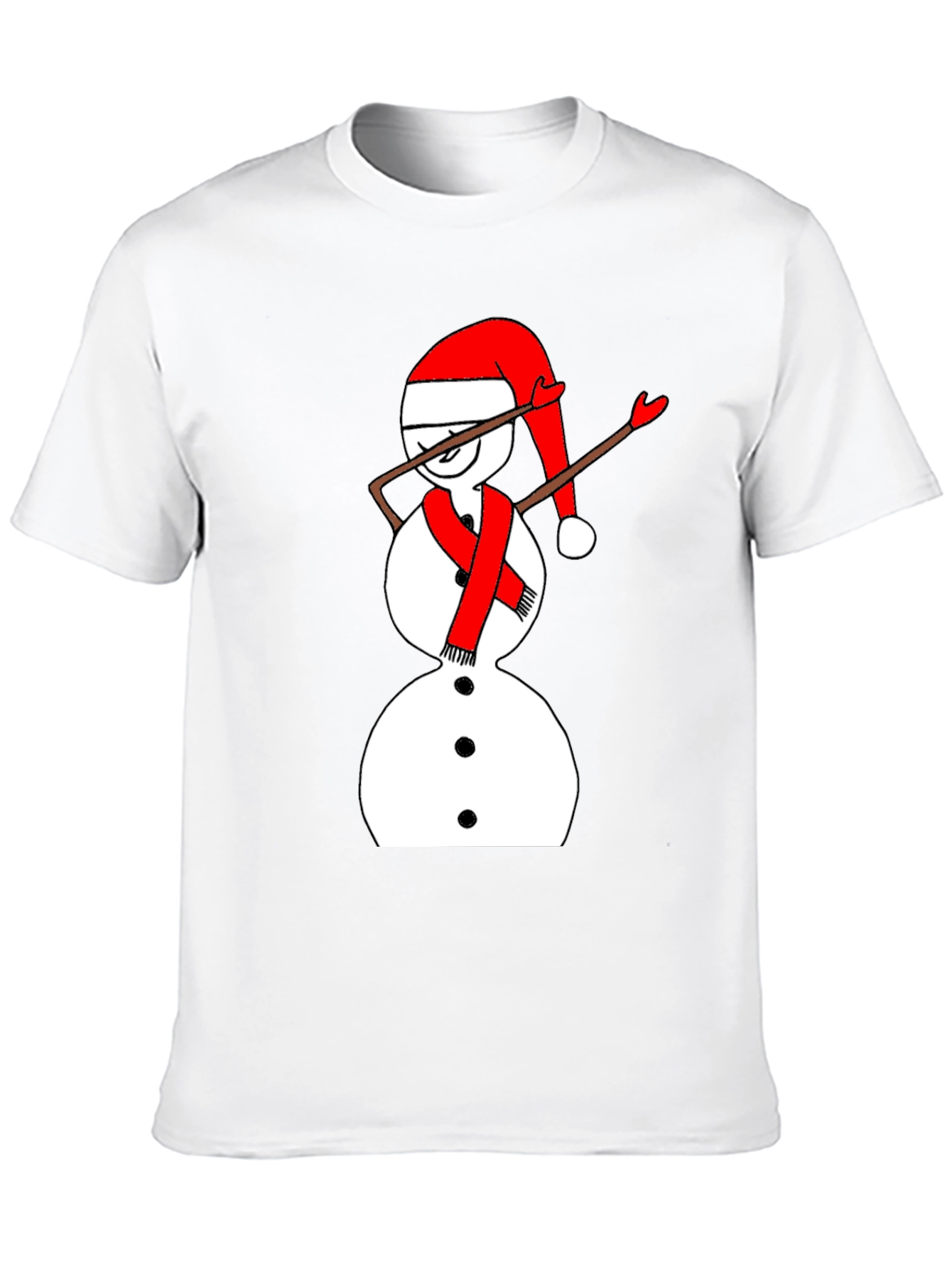 Dabbing Snowman Christmas T-Shirt