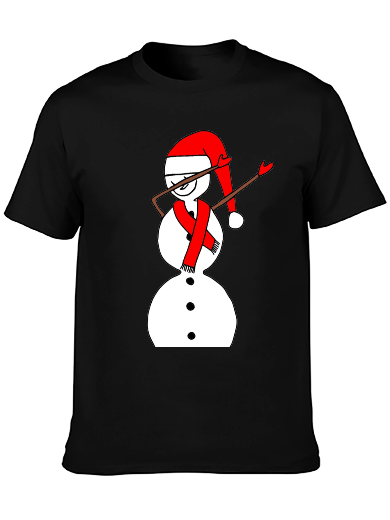 Dabbing Snowman Christmas T-Shirt