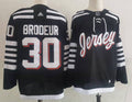 Men's New Jerseys Devils Martin Brodeur #30 Black Player Game Jerseys