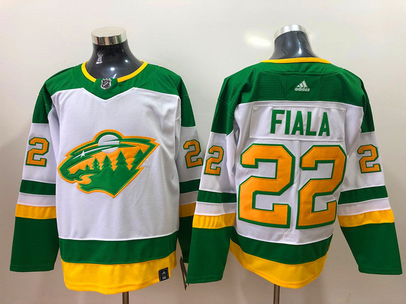 Men's Minnesota Wild Kevin Fiala #22 White Breakaway Player Jerseys
