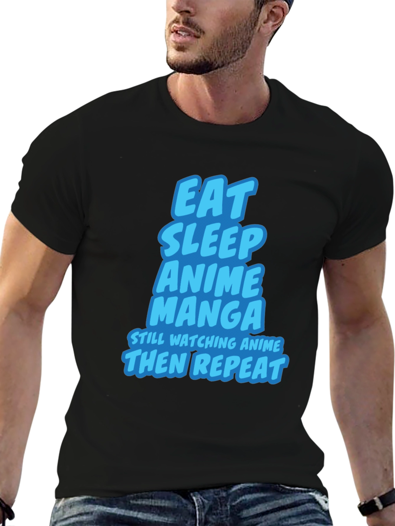 Eat Sleep Anime Manga T-Shirt