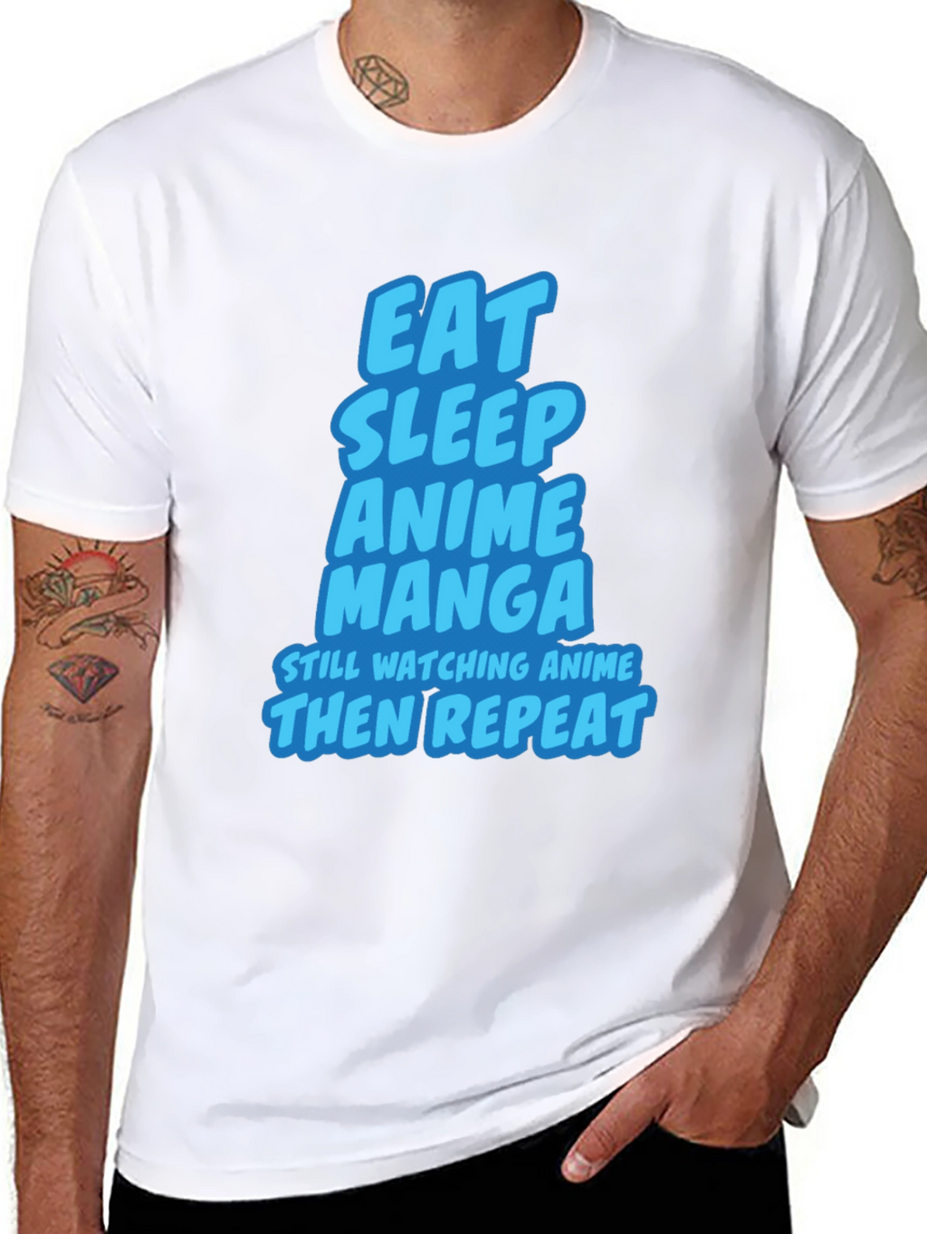 Eat Sleep Anime Manga T-Shirt