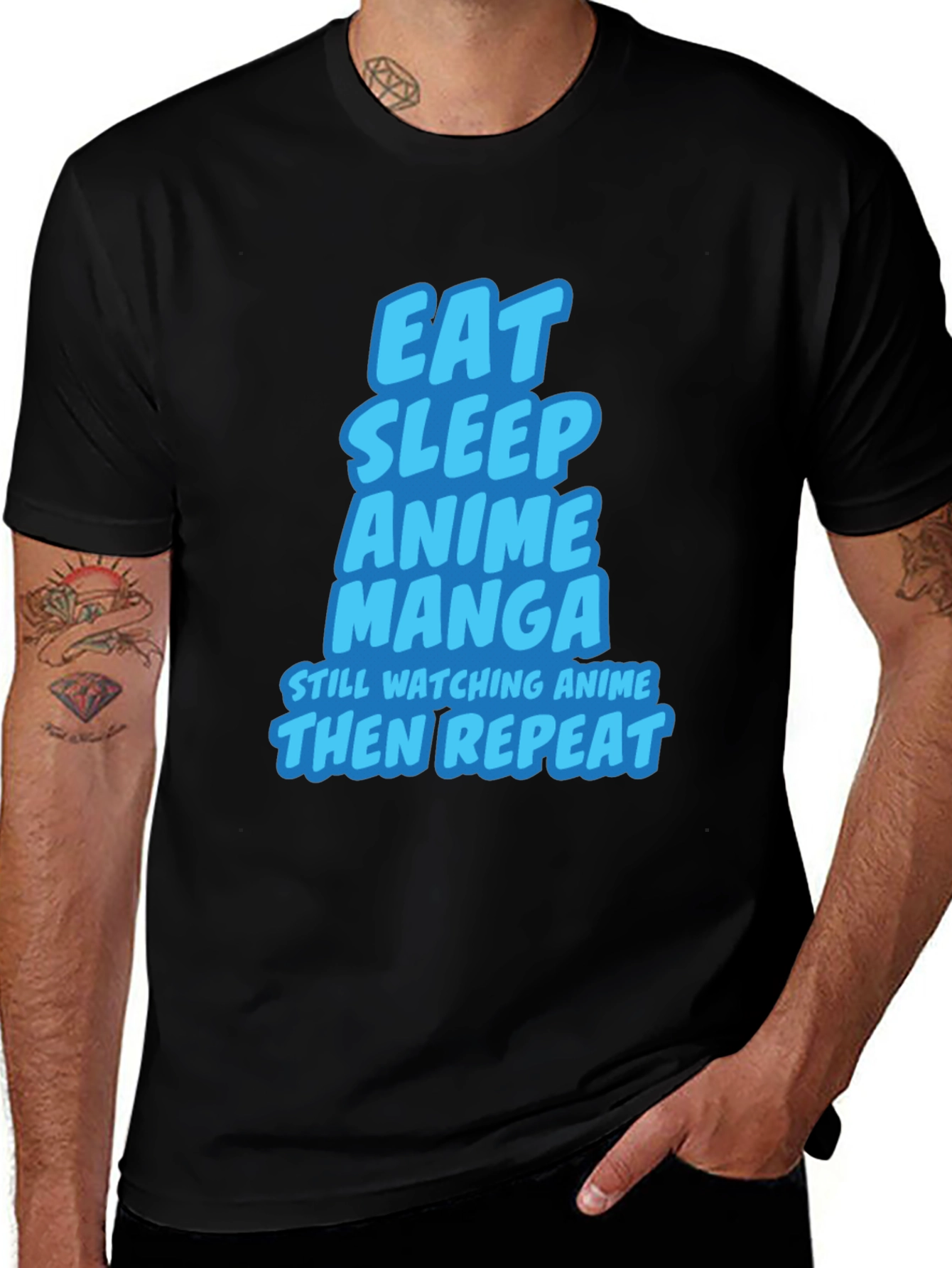Eat Sleep Anime Manga T-Shirt