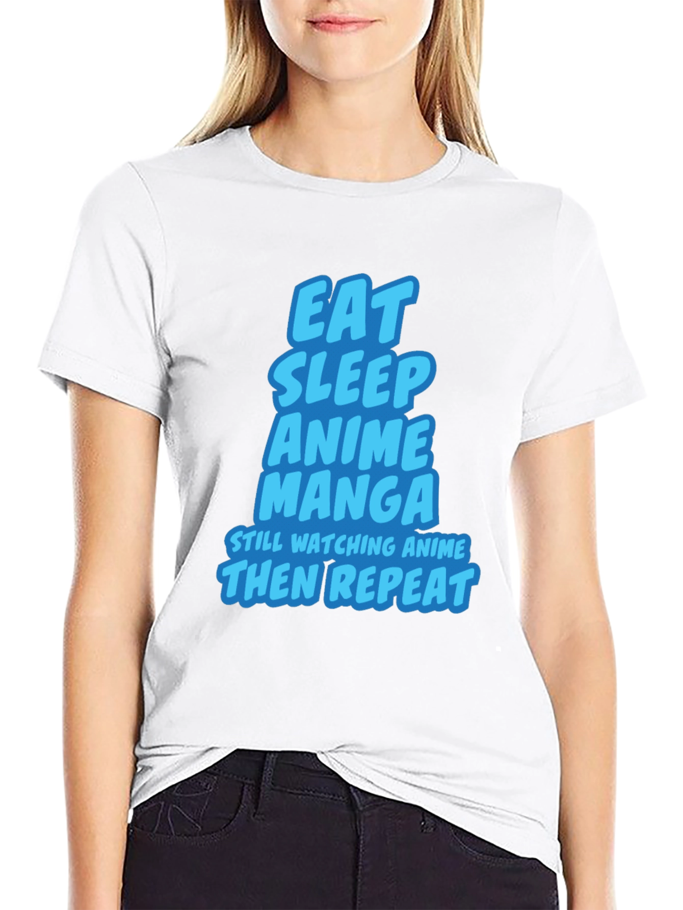 Eat Sleep Anime Manga T-Shirt