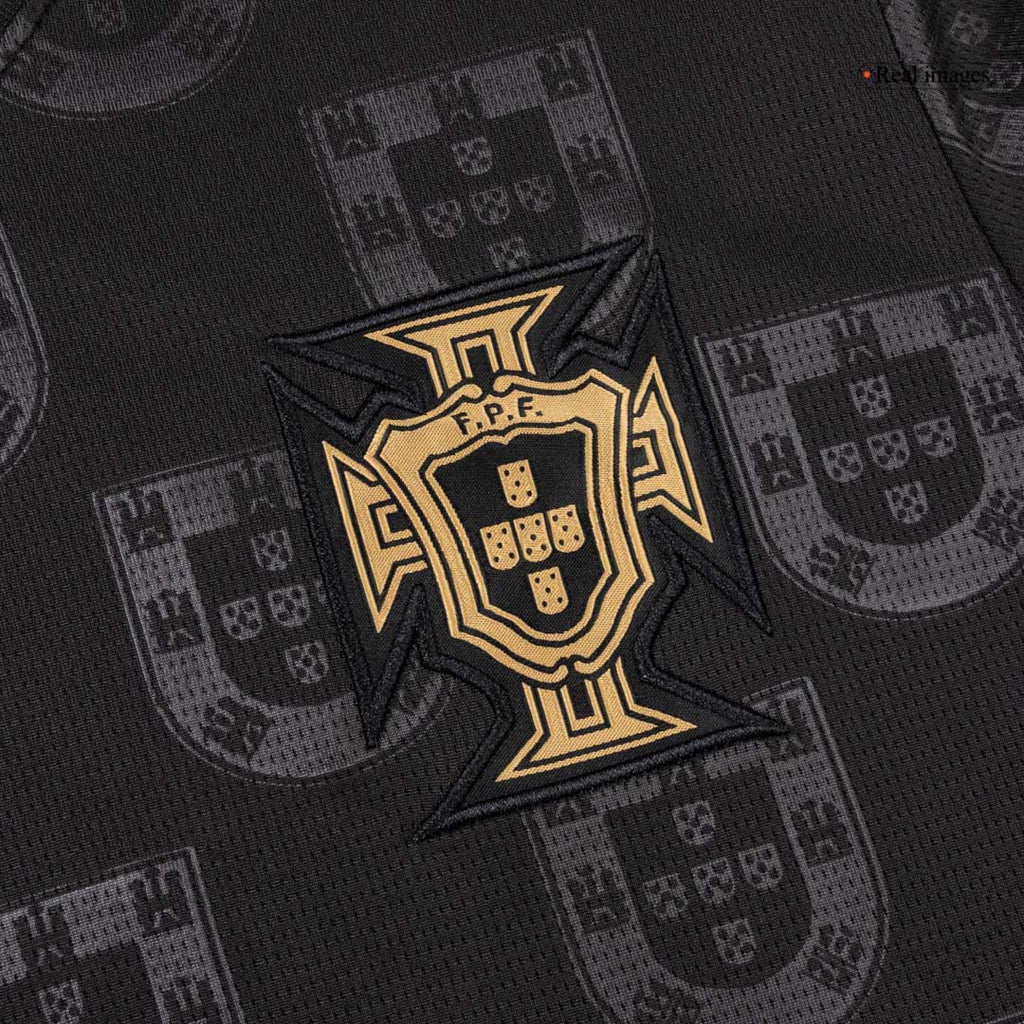 Portugal Concept Special Soccer Jersey World Cup 2026 Black Image 5