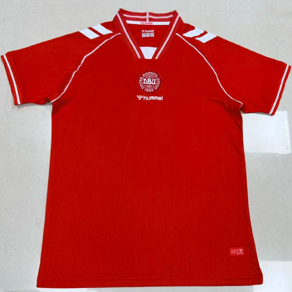 2026/27 Denmark Home Red Fans Soccer Jersey Front