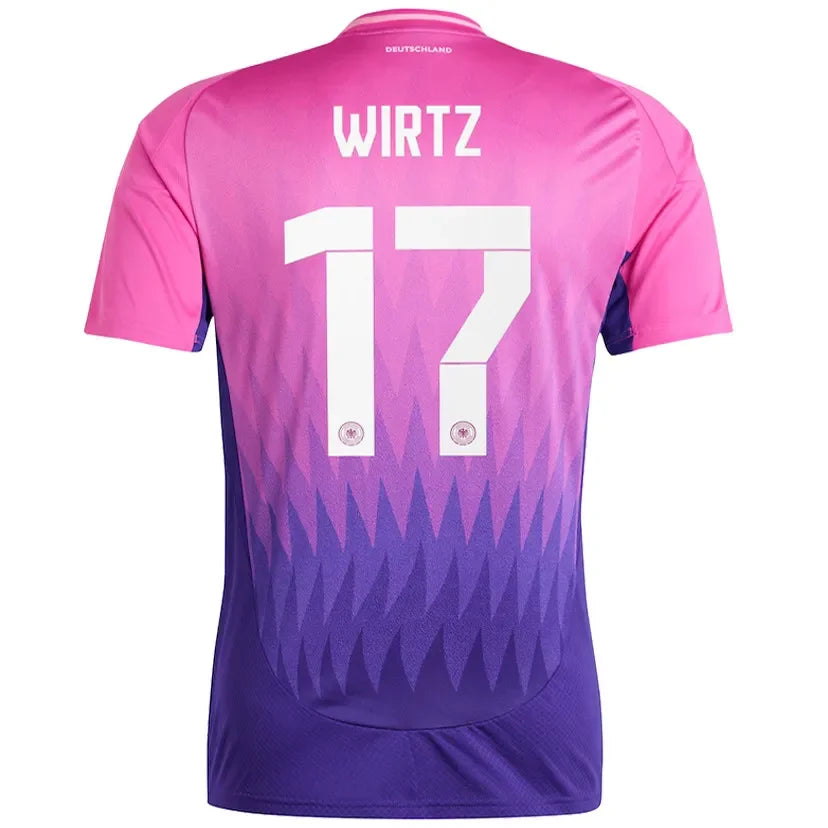 Copy MÜLLER #13 Germany 1:1 Quality Away Pink Fans Soccer Jersey 2024/25 ★★ Front