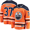 Men's Edmonton Oilers Warren Foegele #37 Orange Home Breakaway Jerseys