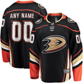 Men's Anaheim Ducks Black Home Breakaway Custom Jerseys