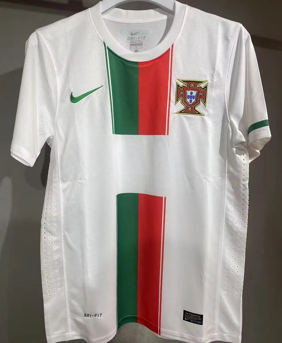 2010 Portugal Away White Retro Player Version Soccer Jersey 球员版 Detail 2