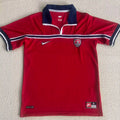 1998 U.S Away Red Retro Soccer Jersey Front