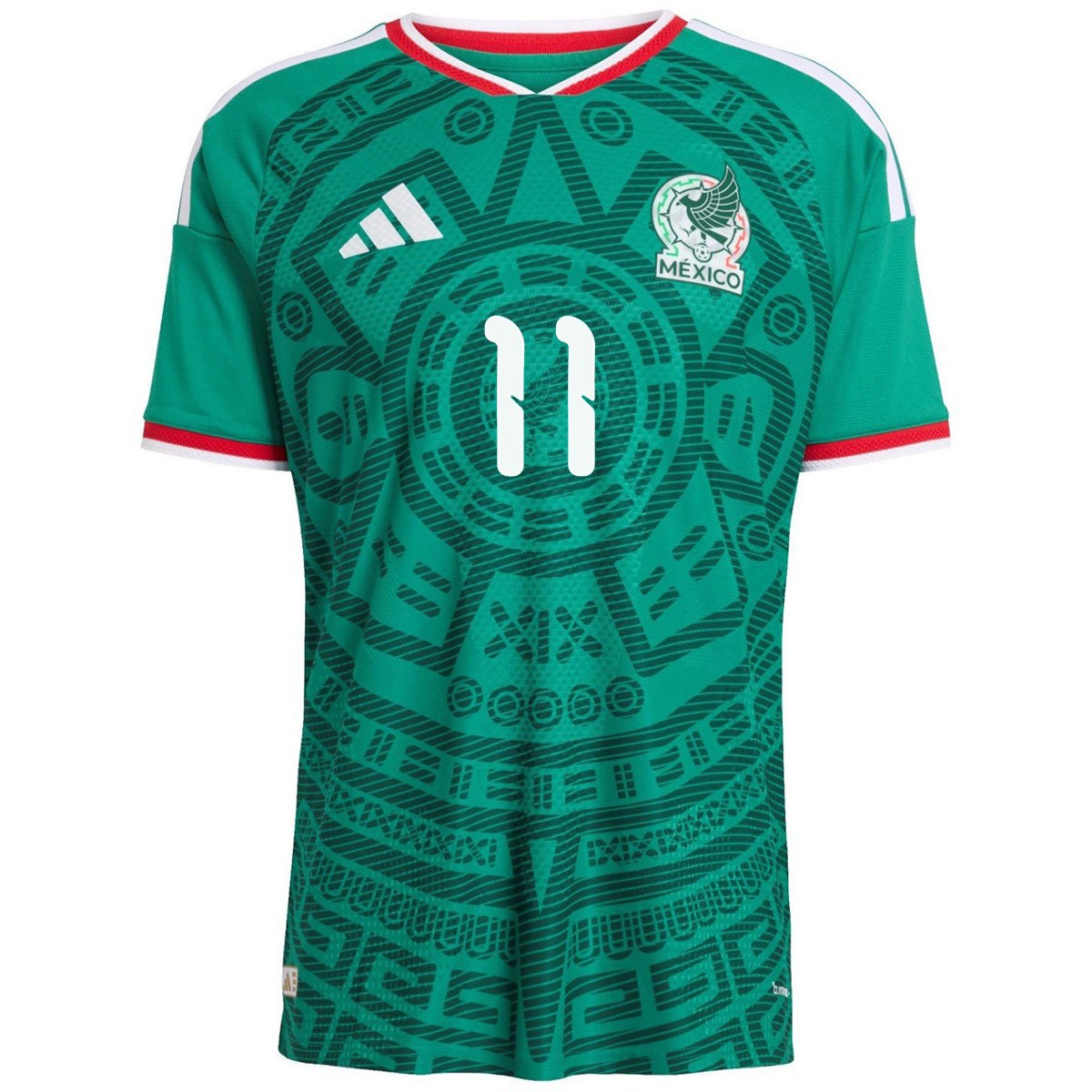 S.Giménez #11 Mexico Home Match Jersey Player Version World Cup 2026 Back