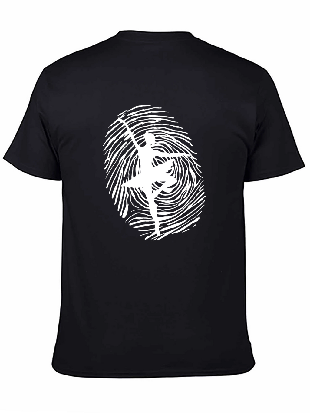 Ballerina Fingerprint Graphic Tee - Unique Design