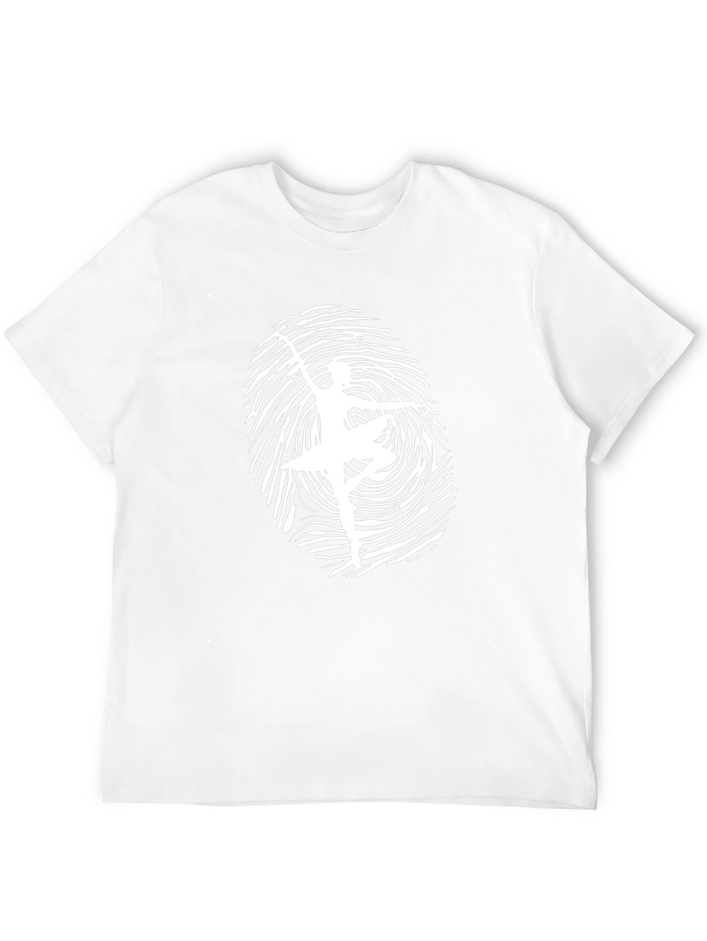 Ballerina Fingerprint Graphic Tee - Unique Design