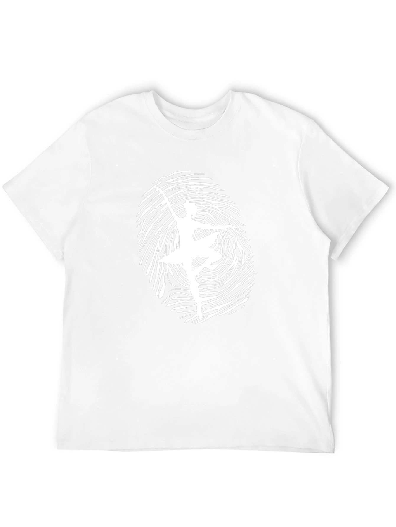 Ballerina Fingerprint Graphic Tee - Unique Design