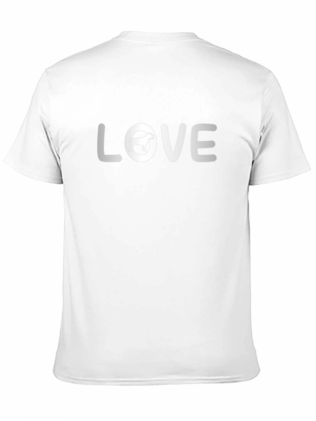 Dog Lover Black T-Shirt with LOVE Dog Graphic