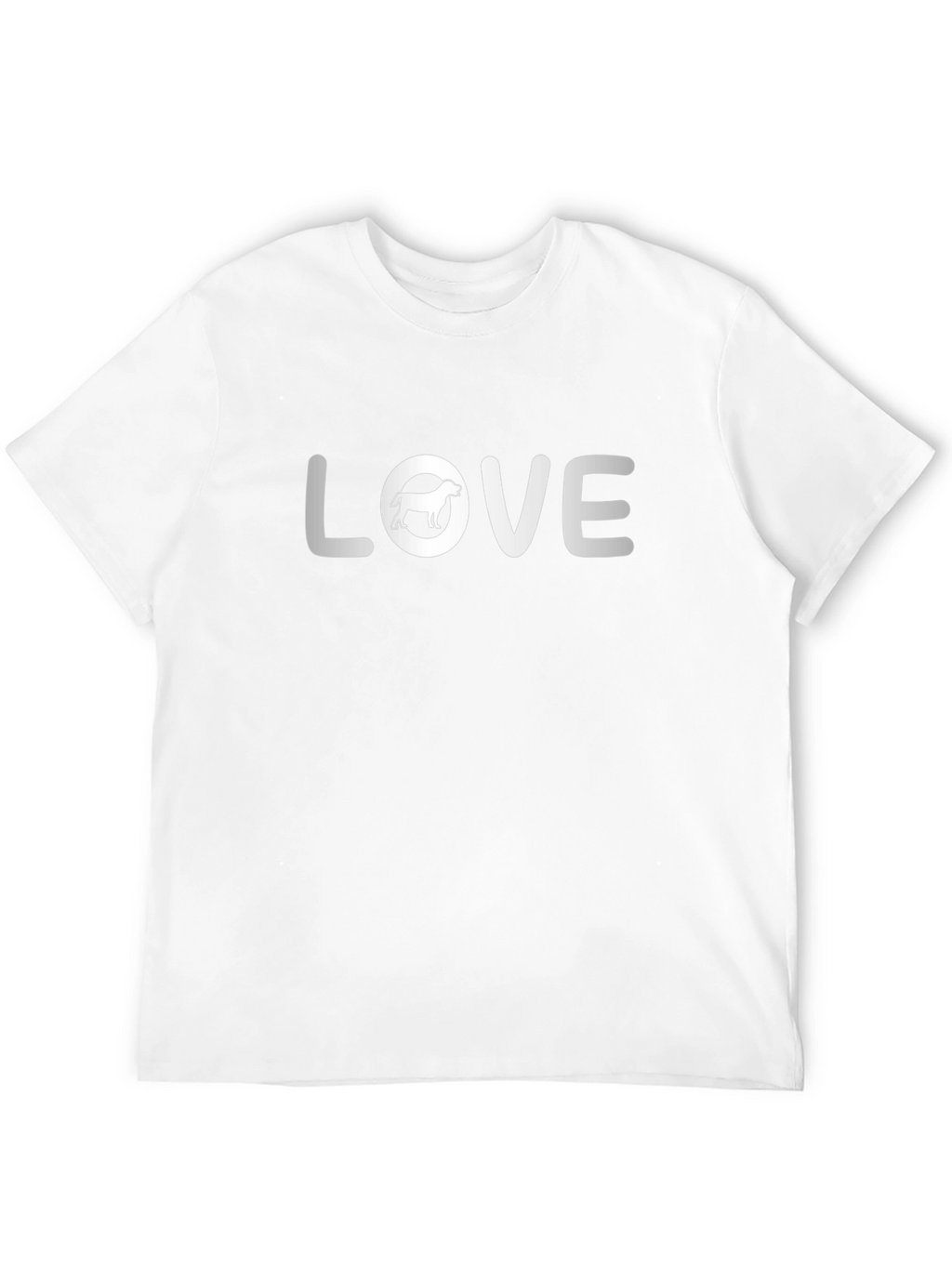Dog Lover Black T-Shirt with LOVE Dog Graphic