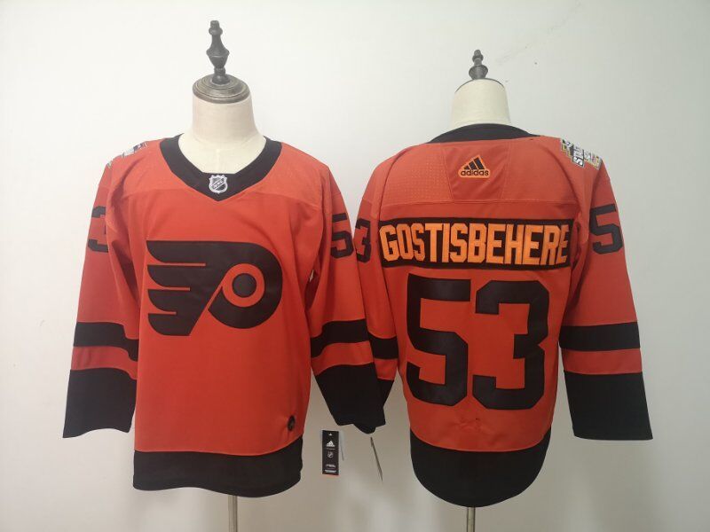 Men's Philadelphia Flyers Shayne Gostisbehere #53 Orange Player Game Jerseys
