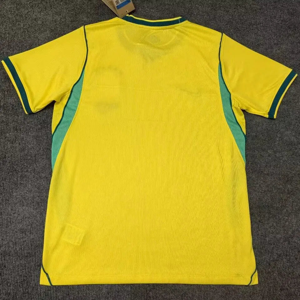 2026/27 Brazil 1:1 Quality Home Yellow Fans Soccer Jersey (Have Right Patch 有右臂章 金底白字） Detail 3
