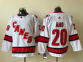 Men's Carolina Hurricanes Sebastian Aho #20 White Home Breakaway Player Jerseys