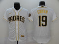 Men's San Diego Padres Tony Gwynn #19 MLB White Stitched Jerseys