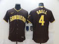 Men's San Diego Padres Wil Myers #4 Brown Player Stitched Jerseys