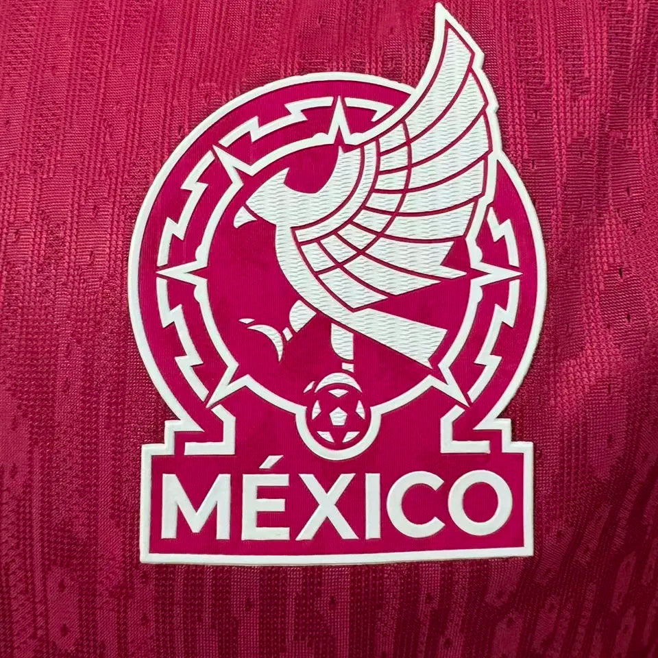 2026/27 Mexico Goalkeeper Red Player Version Soccer Jersey Detail 2
