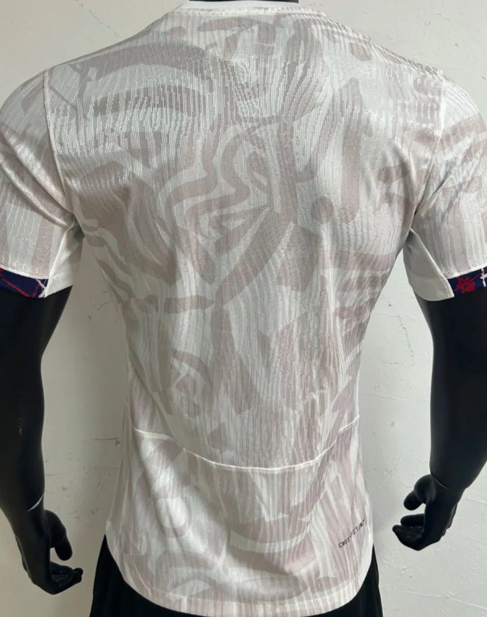 2023/24 France Away White Player Soccer Jersey Back