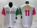 Men's San Diego Padres Yu Darvish #11 White Player Stitched Jerseys