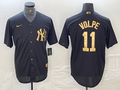 Men's New York Yankees Anthony Volpe #11 Black Limited Player Jerseys