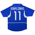 Ronaldinho #11 Retro Brazil Away Jersey World Cup 2002 Front